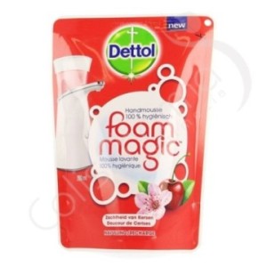 Dettolhygiene - Recharge de 200 ml de savon Foam Magic Cerise