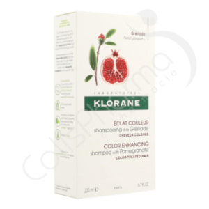 Klorane Shampoo Granaatappel voor Gekleurd Haar - 200 ml