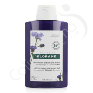 Klorane Shampoing à la Centaurée pour cheveux gris/blonds - 200 ml