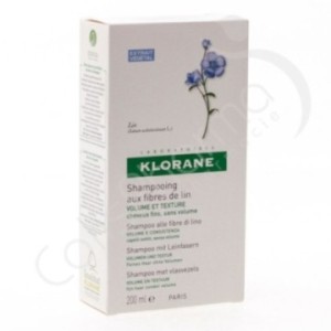 Klorane Shampoing aux fibres de lin pour cheveux fins - 200 ml