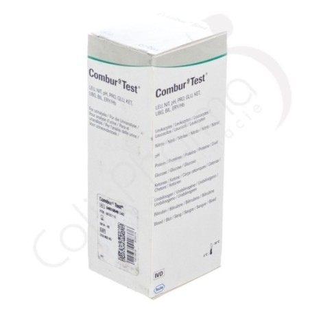 Combur 9 - 100 Bandelettes pour analyse d'urine