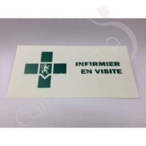 Plaquette voor bezoekende verpleegster - 1 plaquette