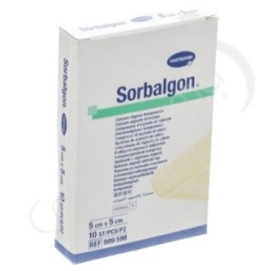 Sorbalgon 5 x 5 cm - 10 compressen