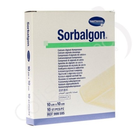 Sorbalgon 10 x 10 cm - 10 compresses