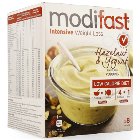 Modifast Pudding Hazelnootjes - 8 sachets van 55 g