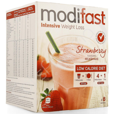 Modifast Milkshake Fraise - 8 sachets de 55 g