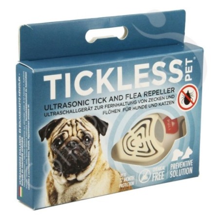 Tickless Pet Beige - 1 répulsif anti-parasite à ultrason