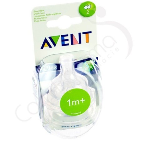 Avent Tétine Slow - 2 tétines