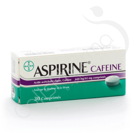 Aspirine Cafeine 650mg/65mg 30 comprimés