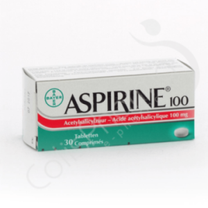 Aspirine 100 mg - 30 comprimés