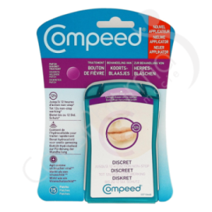 Compeed Patch Invisible/Discreet Koortsblaasjes - 15 patchs + applicator