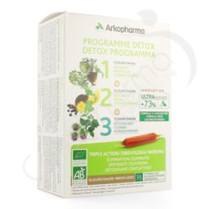 Arkofluide Detox Programma 30 Dagen - 30 ampullen