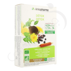 Arkofluide Détox Bio - 20 ampoules