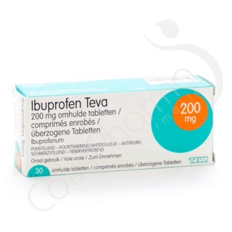 Ibuprofen Teva 200 mg - 30 comprimés
