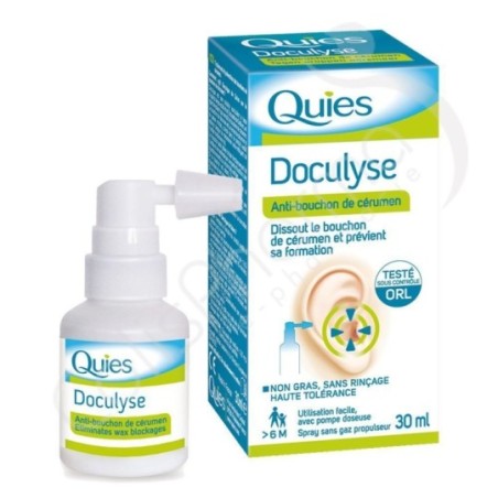 Quies Doculyse Tegen Oorproppen - Spray 30 ml