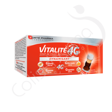 Forté Pharma Vitalité 4G - 10 shots dynamisants