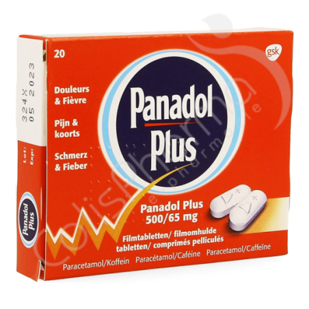 Panadol Plus 500 mg/65 mg - 20 comprimés