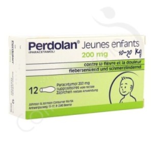 Perdolan Jeunes Enfants 200 mg - 12 suppositoires