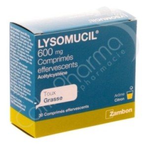 Lysomucil 600 mg - 30 comprimés effervescents