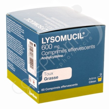 Lysomucil 600 mg - 60 comprimés effervescents