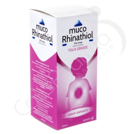 Muco Rhinathiol 2% Toux Grasse - Sirop enfants 200 ml