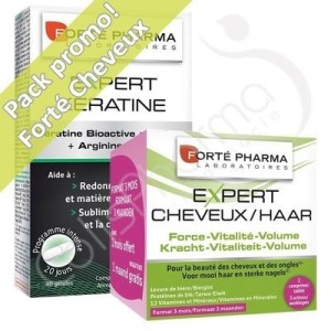 Forté Pharma Expert Kératine - 120 gélules + Expert Cheveux - 84 comprimés