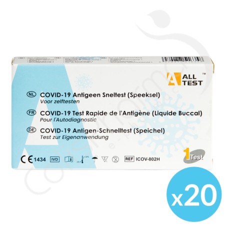 Zelftest Covid-19 - Snelle speekselantigeentest - 20 tests