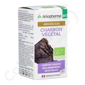 Arkogélules Charbon Végétal - 40 gélules