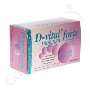 D-vital Forte Orange 1000 mg/880 UI - 30 sachets