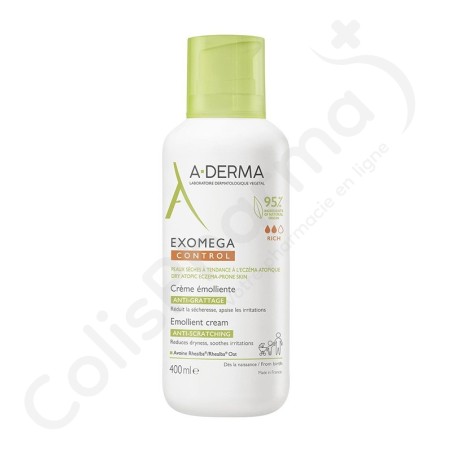 A-Derma Exomega Control Emollient Crème - 400 ml