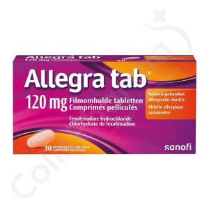 Allegra Tab 120 mg - 30 comprimés