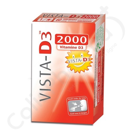 VISTA-D3 2000 - 60 comprimés fondants