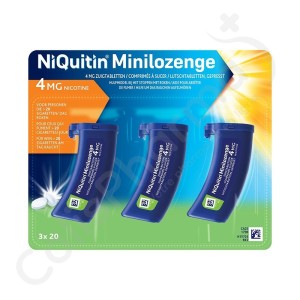 NiQuitin Minilozenge 4 mg - 60 comprimés à sucer