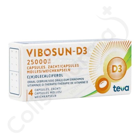 Vibosun-D3 25 000 UI - 4 zachte capsules