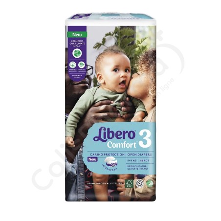 Libero Comfort 3 - 5 à 9 kg - 58 langes bébé