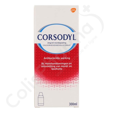 Corsodyl 2 mg/ml Bain de bouche - 300 ml