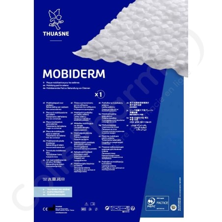 Thuasne Mobiderm Mobilisatiepad voor oedeem - 25 x 25 cm - Blokjes 5 x 5 mm