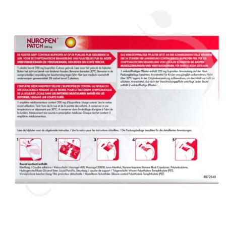 Nurofen Patch 200 mg - 4 pleisters