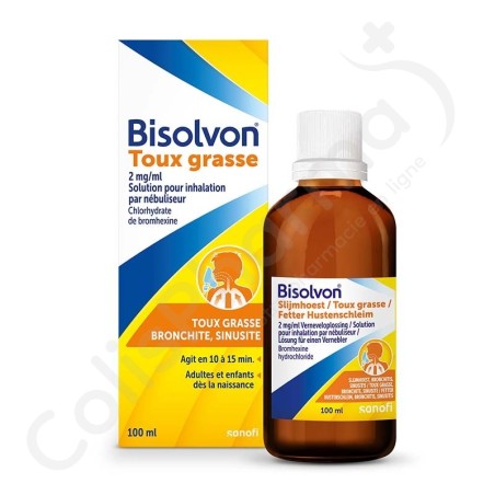 Bisolvon Toux Grasse 0,2% - Solution pour inhalation 100 ml