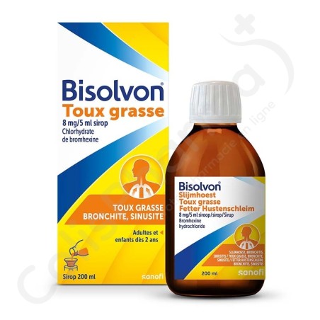 Bisolvon 8 mg/5 ml - Sirop 200 ml