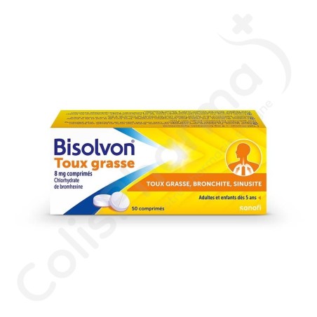 Bisolvon 8 mg - 50 comprimés