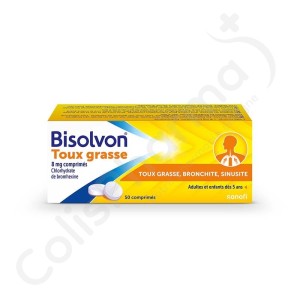 Bisolvon 8 mg - 50 comprimés