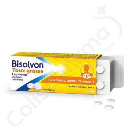 Bisolvon 8 mg - 50 comprimés