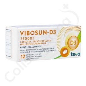 Vibosun-D3 25 000 UI - 12 zachte capsules