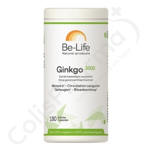 Be-Life Ginkgo 3000 - 180 gélules