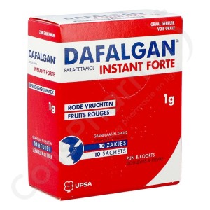 Dafalgan Instant Forte Fruits rouges 1 g - 10 sachets