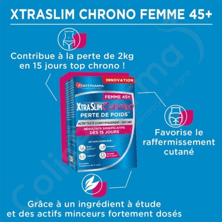 XtraSlim Chrono Woman 45+ - 60 gélules