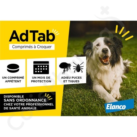 AdTab Hond 22kg - 45kg - 3 kauwtabletten