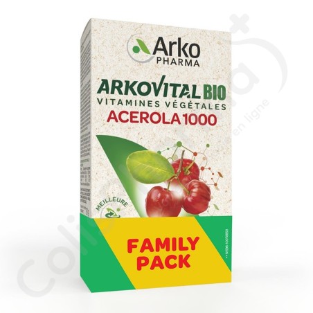 Arkovital Acerola 1000 Bio - 2 x 30 comprimés