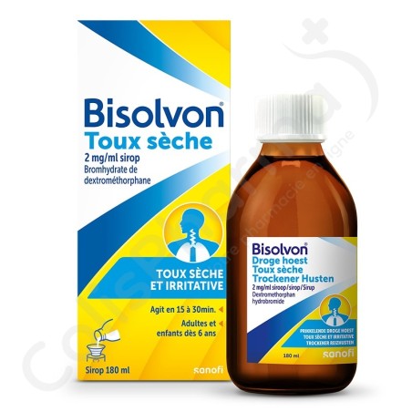 Bisolvon Droge Hoest 2 mg/ml - Sirop 180 ml